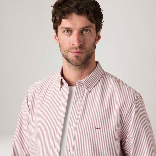 Camisa Levi's® Authentic Button Down Marrom Manga Longa