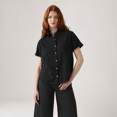 Camisa Levi's® Darlene Preta Manga Curta