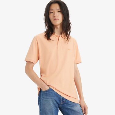 Camisa Polo Levi's® Slim Housemark Salmão Manga Curta