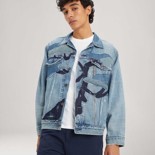 Jaqueta Levi's New Relaxed Fit Trucker Lavagem Média