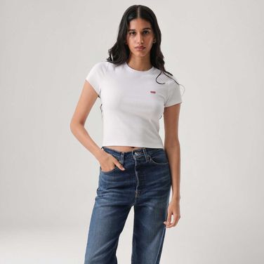 Camiseta Levi's® Essential Sporty Branca Manga Curta
