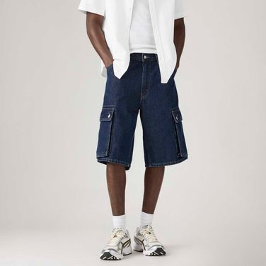 Bermuda Jeans Levi's® 478® Baggy Cargo Lavagem Clara