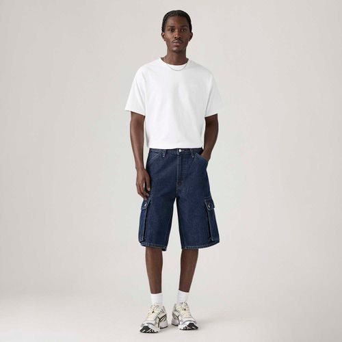 Bermuda Jeans Levi's® 478® Baggy Cargo Lavagem Clara