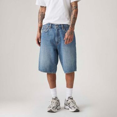 Bermuda Jeans Levi's® 478® Baggy Cargo Lavagem Média