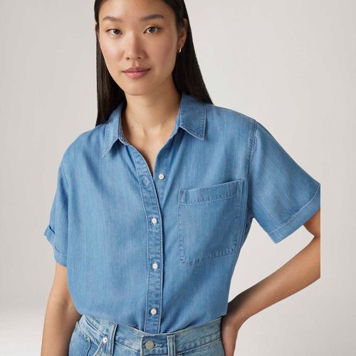 Camisa Levi's® Darlene Lavagem Média Manga Curta
