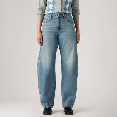 Calça Jeans Levi's® Baggy Dad Barrel Lavagem Média