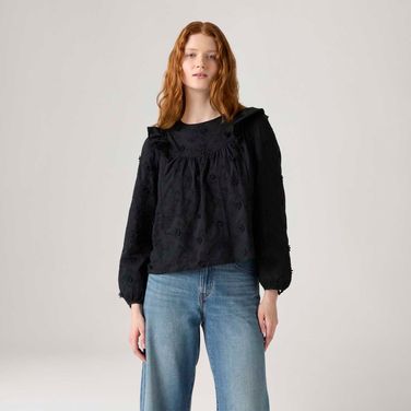 Blusa Levi's® Mallory Preta Manga Longa