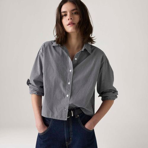 Camisa Levi's® Cropped Harlie Azul Manga Longa