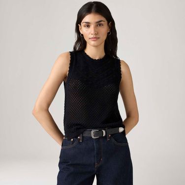 Blusa Levi's® Adrienne Crochet Preto
