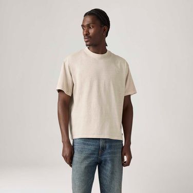Camiseta Levi's® Cropped Manga Curta Off White