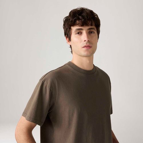Camiseta Levi's® Cropped Manga Curta Marrom