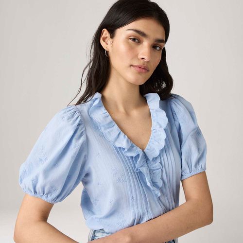 Blusa Levi's® Giselle Ruffle Azul