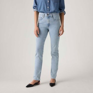 Calça Jeans Levi's® 724® High Rise Straight Lavagem Clara