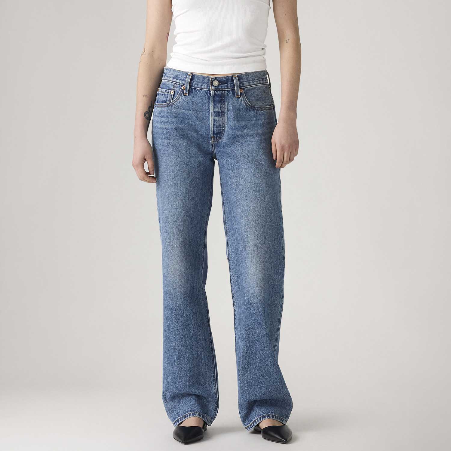 Calça Jeans Levi's® 501® 90'S Lavagem Média - Levi's® Brasil