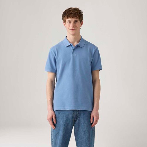 Polo Levi's® Standard Azul Manga Curta