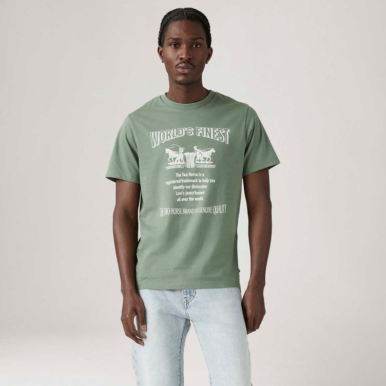 Camiseta Levi's® Graphic Vintage Tee Branca Manga Curta - Levi's