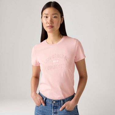 Camiseta Levi's® The Perfect Rosa Manga Curta
