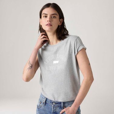 Camiseta Levi's® The Perfect Cinza Manga Curta