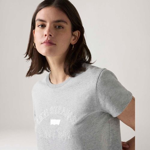 Camiseta Levi's® The Perfect Cinza Manga Curta