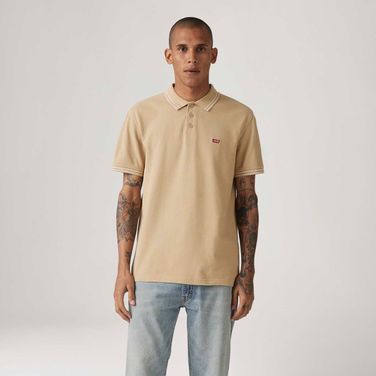 Polo Levi's® Housemark Bege Manga Curta