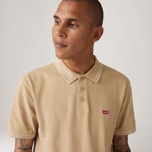 Polo Levi's® Housemark Bege Manga Curta