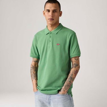 Polo Levi's® Housemark Verde Manga Curta