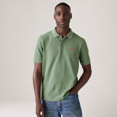 Polo Levi's® Housemark Verde Manga Curta