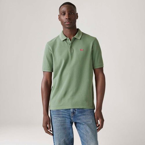 Polo Levi's® Housemark Verde Manga Curta