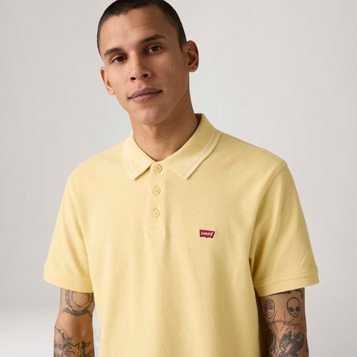 Polo Levi's® Housemark Amarela Manga Curta