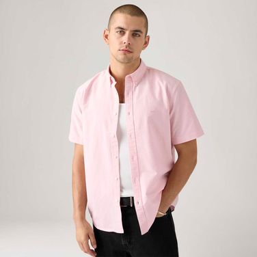 Camisa Levi's® Authentic Button Down Rosa Manga Curta