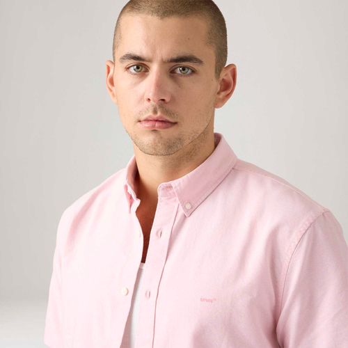 Camisa Levi's® Authentic Button Down Rosa Manga Curta