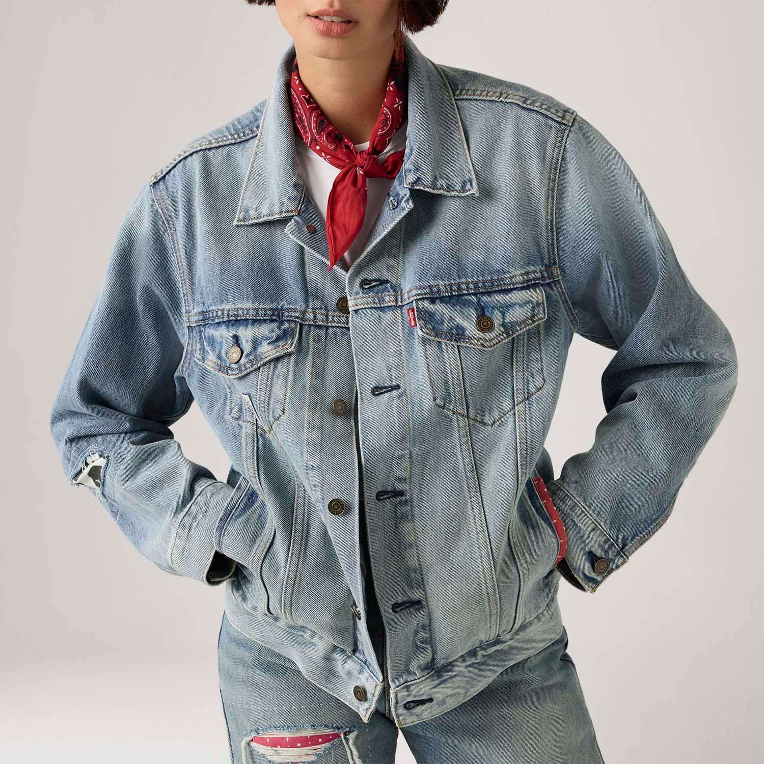 Levi's® X Toy Story Jaqueta Jeans Trucker Type III Lavagem Clara