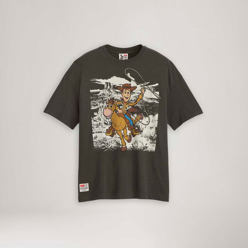 トップス LEVI'S x Toy Story Boxy Tee - Woody sz S Levi's® X Toy Story Camiseta Woody Boxy Marrom - Levi's® Brasil