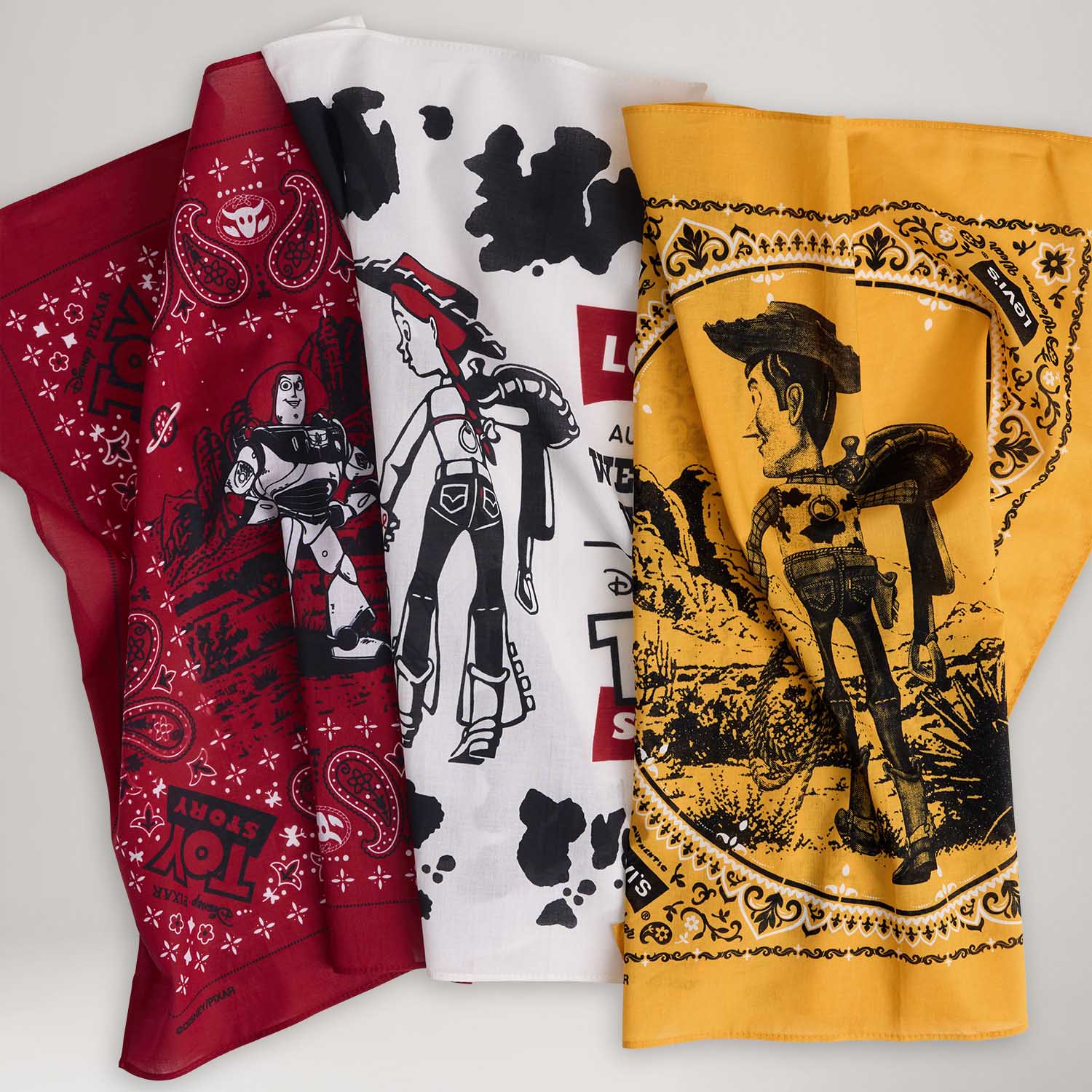 小物 LEVI'S x Toy Story 3-Pack Bandana Levi's® X Toy Story Pack 3 Bandanas - U USA | U BR - Levi's® Brasil
