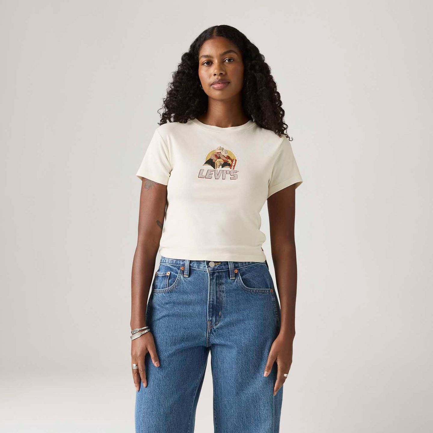 Camiseta Levi's® Essential Sporty Tee Off White - Levi's® Brasil
