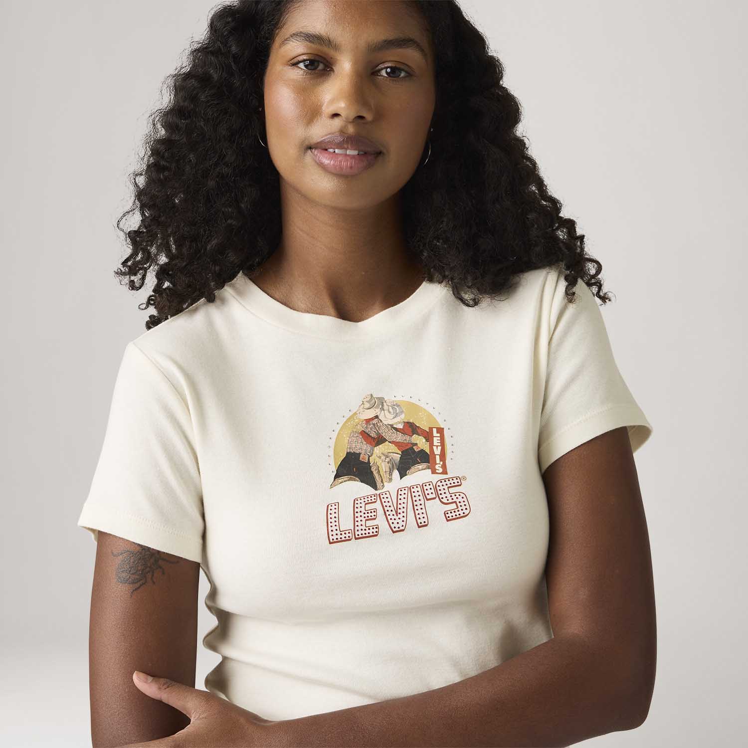 Camiseta Levi's® Essential Sporty Tee Off White - Levi's® Brasil