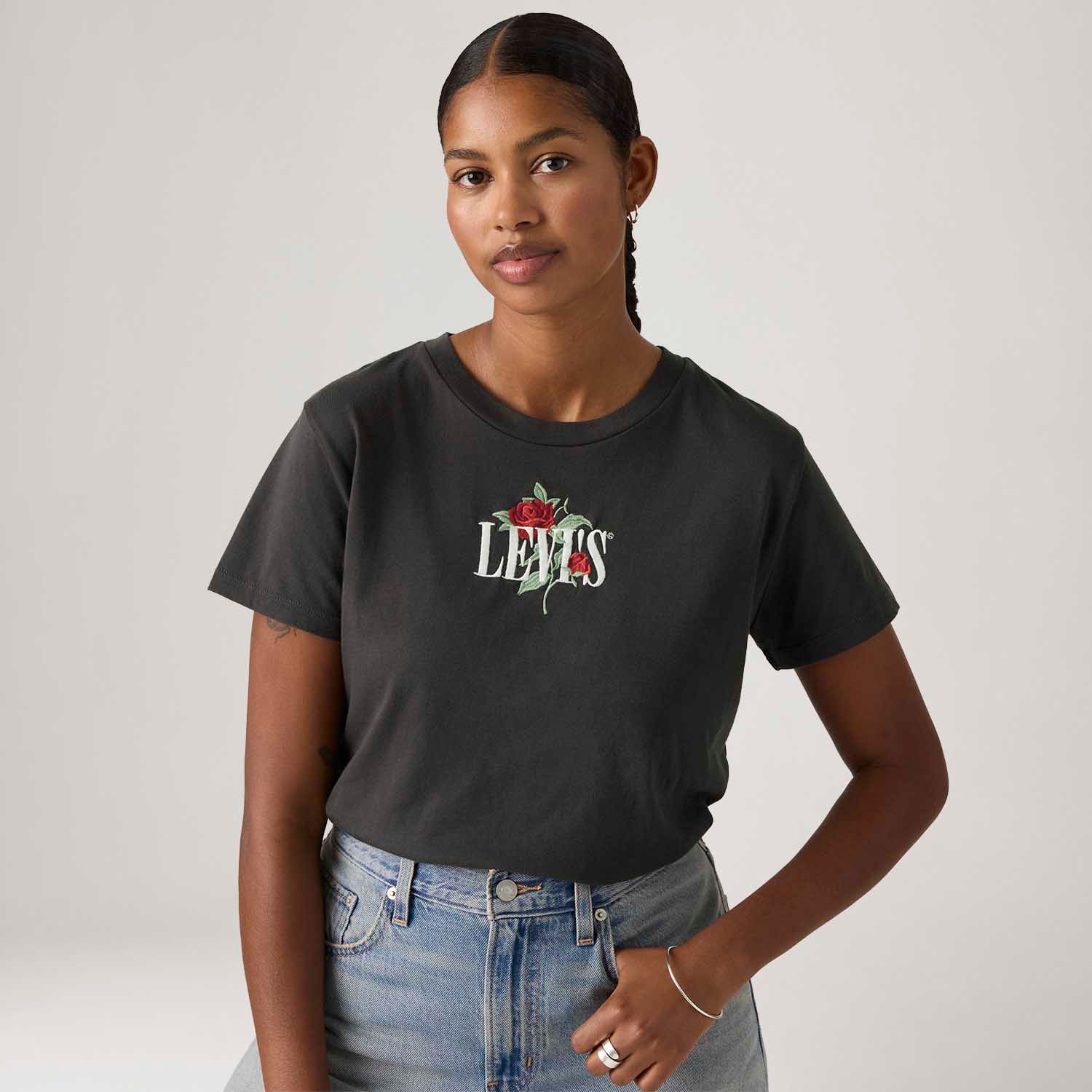 Camiseta Levi's® Graphic Boxy Preta Manga Curta - Levi's® Brasil
