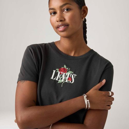 Camiseta Levi's® Graphic Boxy Preta Manga Curta