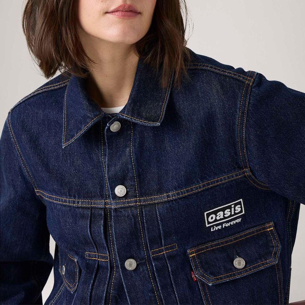 Jaqueta Jeans Levi's® Trucker Type II Lavagem Escura | Collab