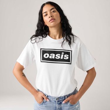 Camiseta Levi's® Graphic Tee Branca Manga Curta | Collab Oasis