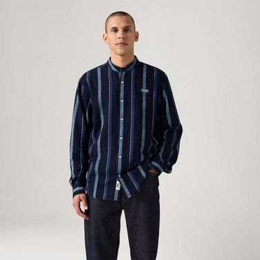 Camisa Jeans Levi's® Listrada Manga Longa | Collab Oasis