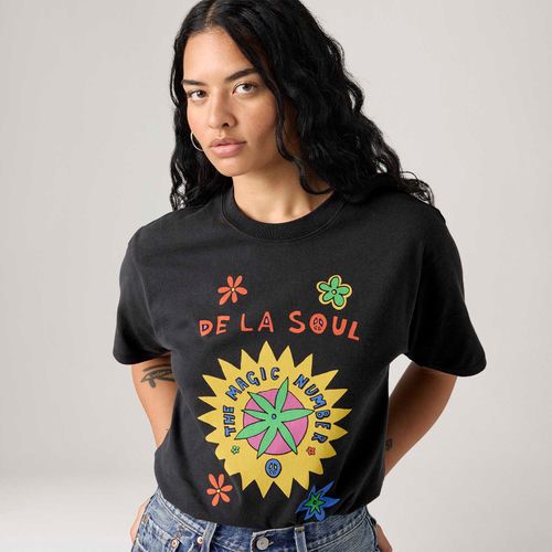 Camiseta Levi's® Graphic Preta Manga Curta | Collab De La Soul