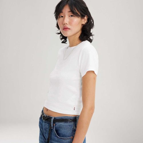 Camiseta Levi's® Essential Sporty Branca Manga Curta A74190002
