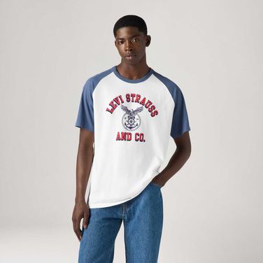 Camiseta Levi's® Retro Ringer Reglan Manga Curta A92780001