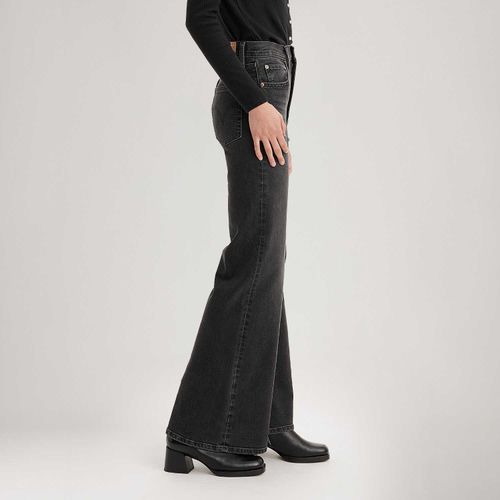 Calça Jeans Levi's® Ribcage Bells Preta