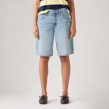 Bermuda Jorts Jeans Levi's® Baggy Dad Lavagem Média