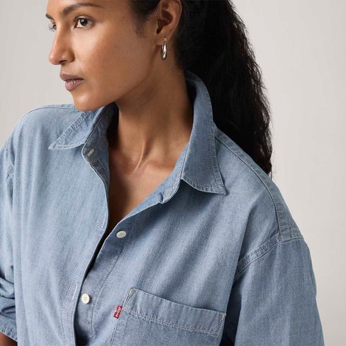 Camisa Levi's® Harlie Boyfriend Lavagem Média Manga Longa