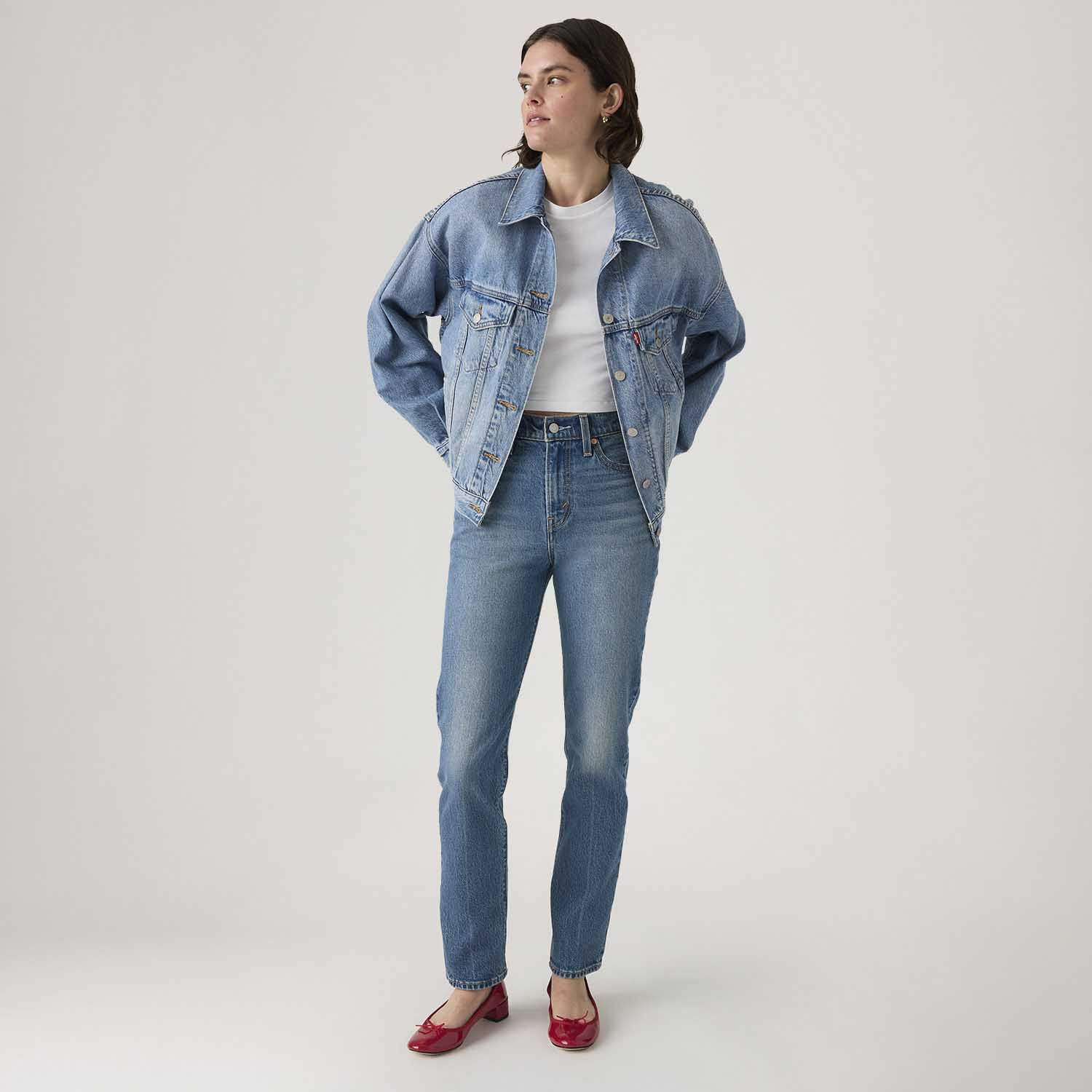 Calça Jeans Levi's® Wedgie Slim Lavagem Média - Levi's® Brasil
