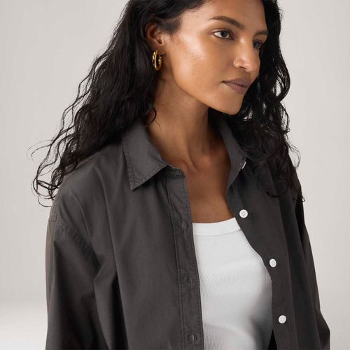 Camisa Levi's® Cropped Harlie Preta Manga Longa