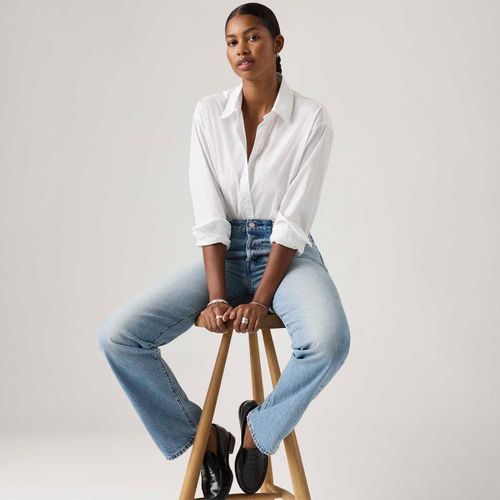 Camisa Levi's® Cropped Harlie Branca Manga Longa